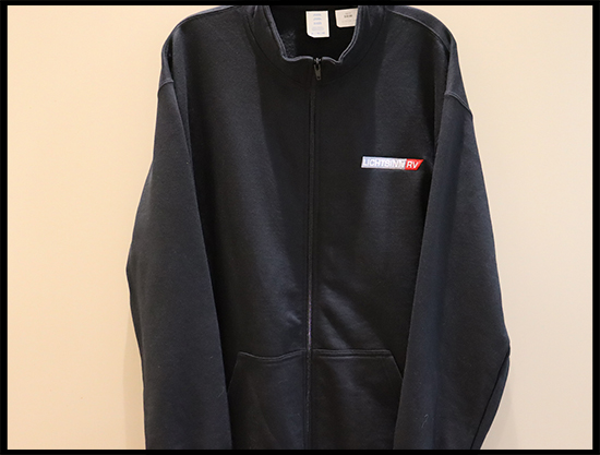 Lichtsinn RV Black Full Zip Cadet Sweatshirt